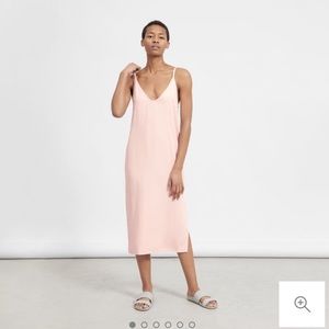 NWT EVERLANE Japanese GoWeave Long Slip Dress Rose